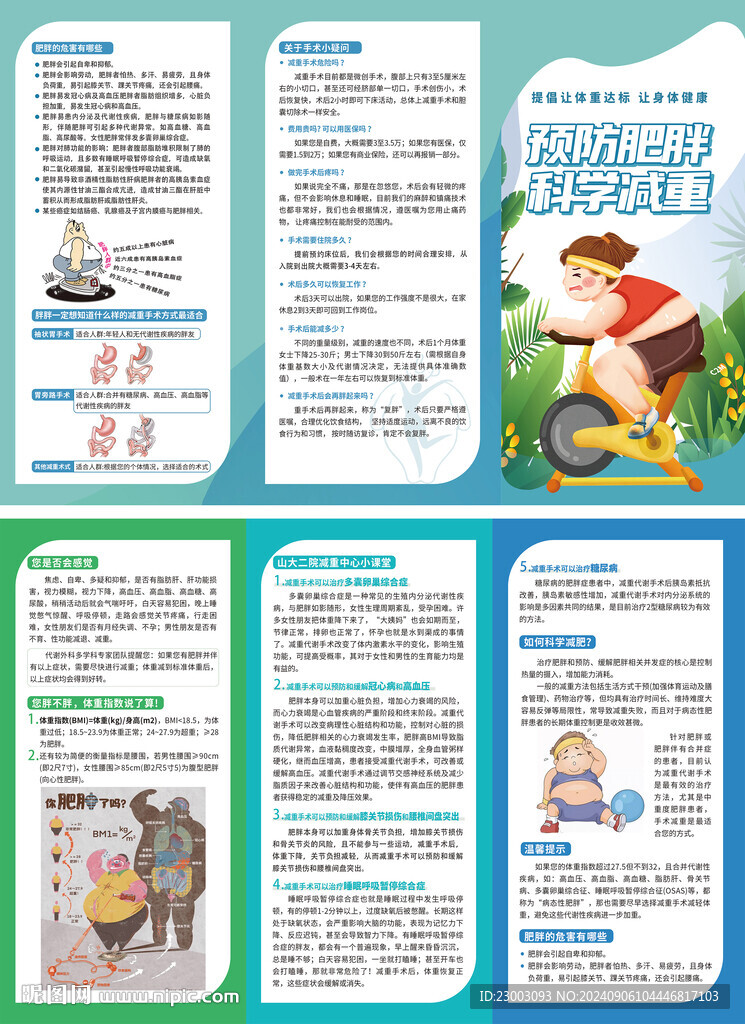 健康減肥折頁