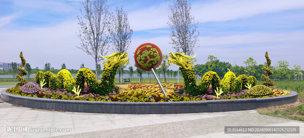 菊花展花壇