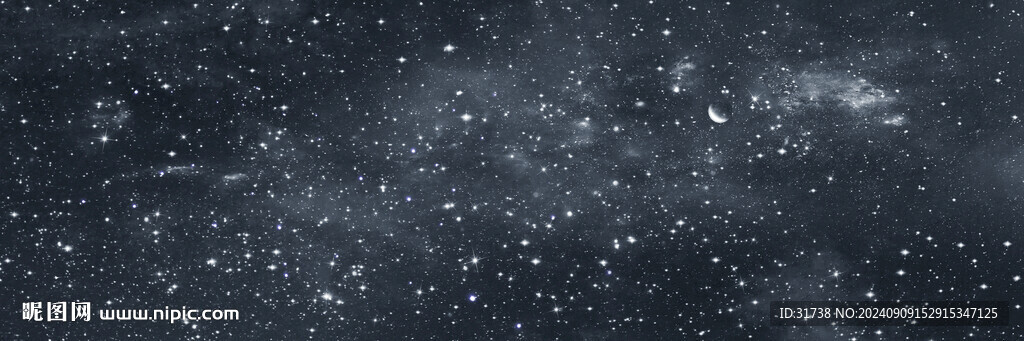 巨幅灰色星空背景