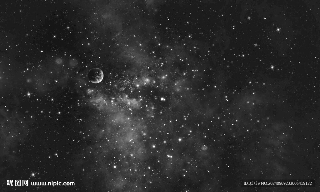 黑色星空背景圖