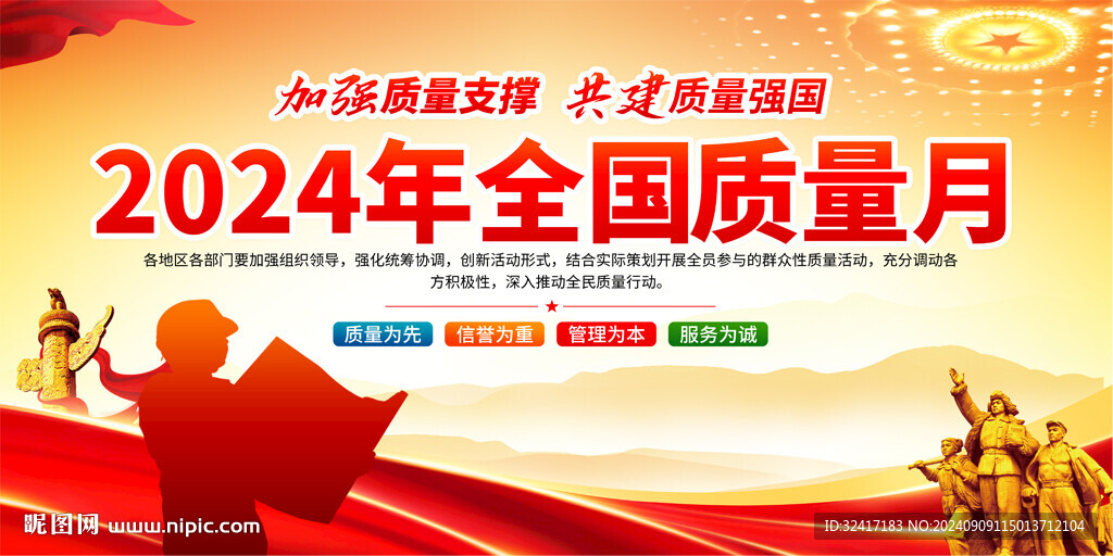 2024年全國(guó)質(zhì)量月宣傳展板
