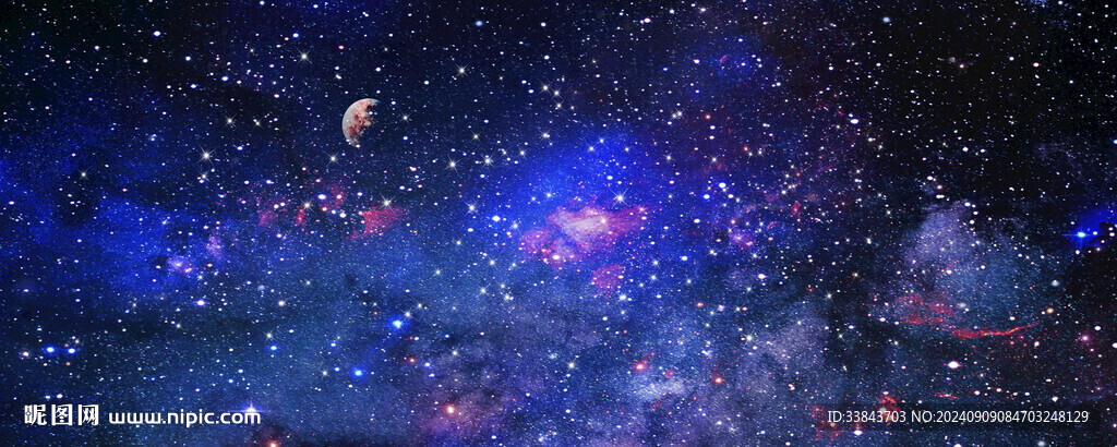 藍(lán)色星空背景圖