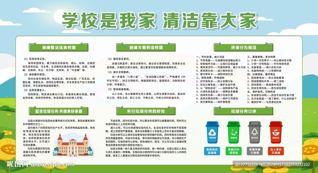 創(chuàng)建文明衛(wèi)生校園宣傳欄