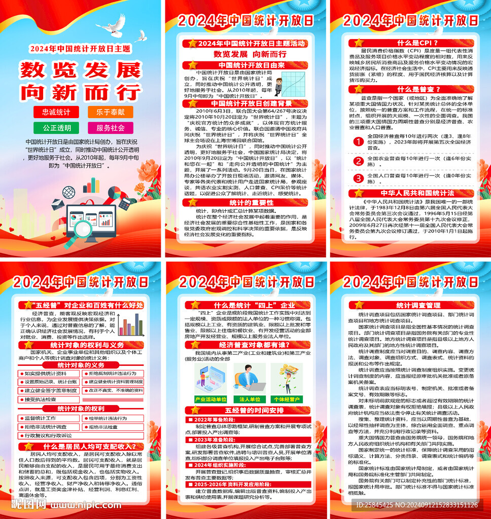 2024年中國統計開放日海報