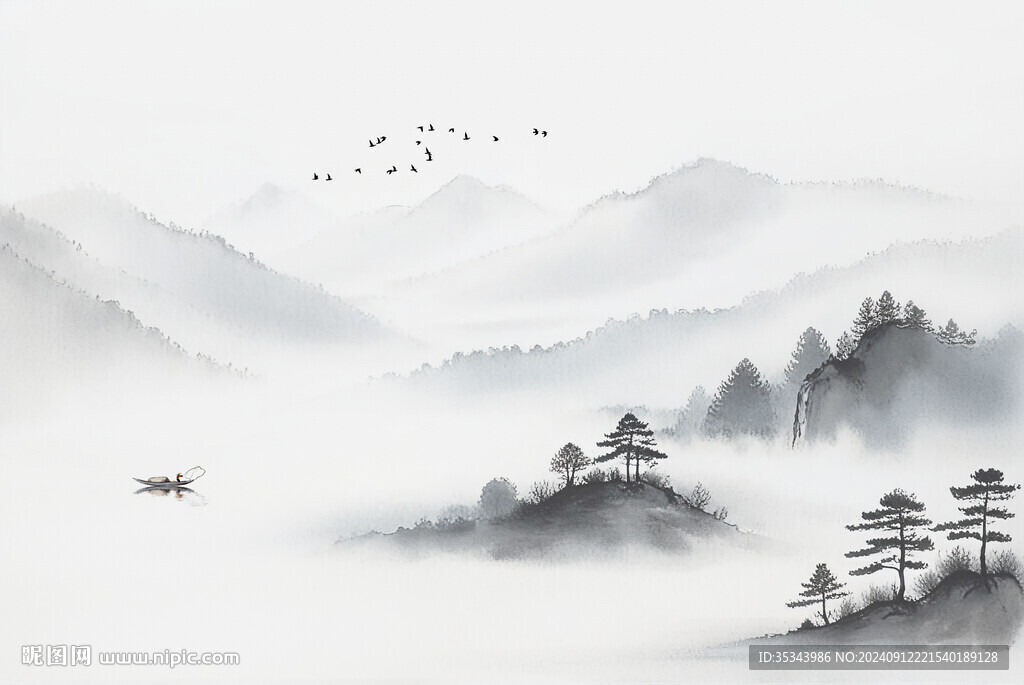 意境水墨風背景