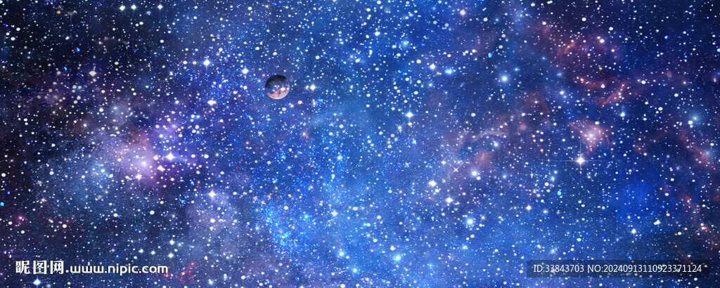 藍(lán)色星空軟膜天花背景