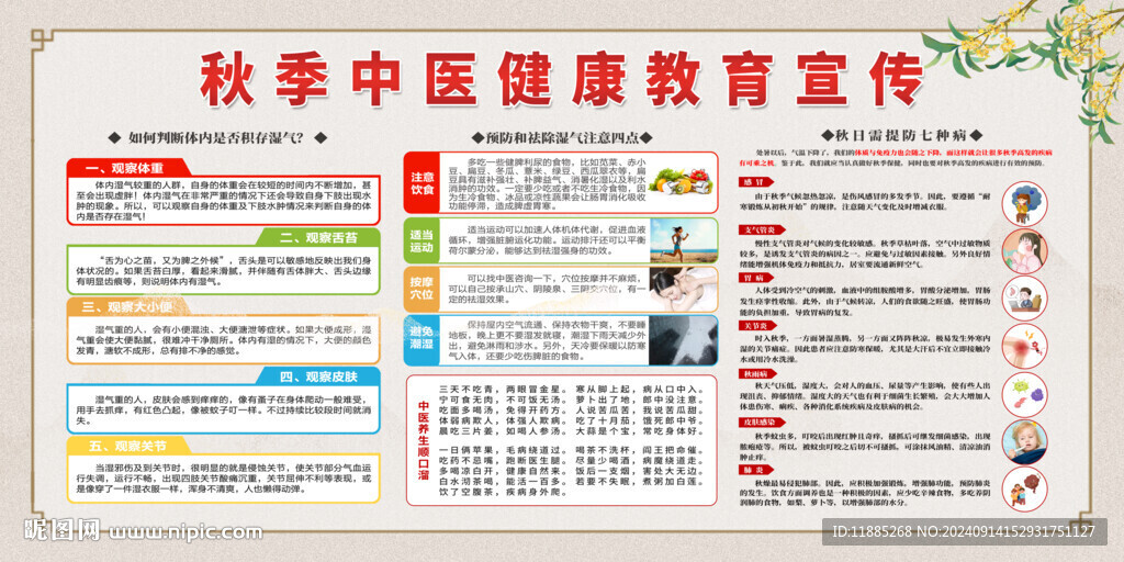 秋季健康教育宣傳欄
