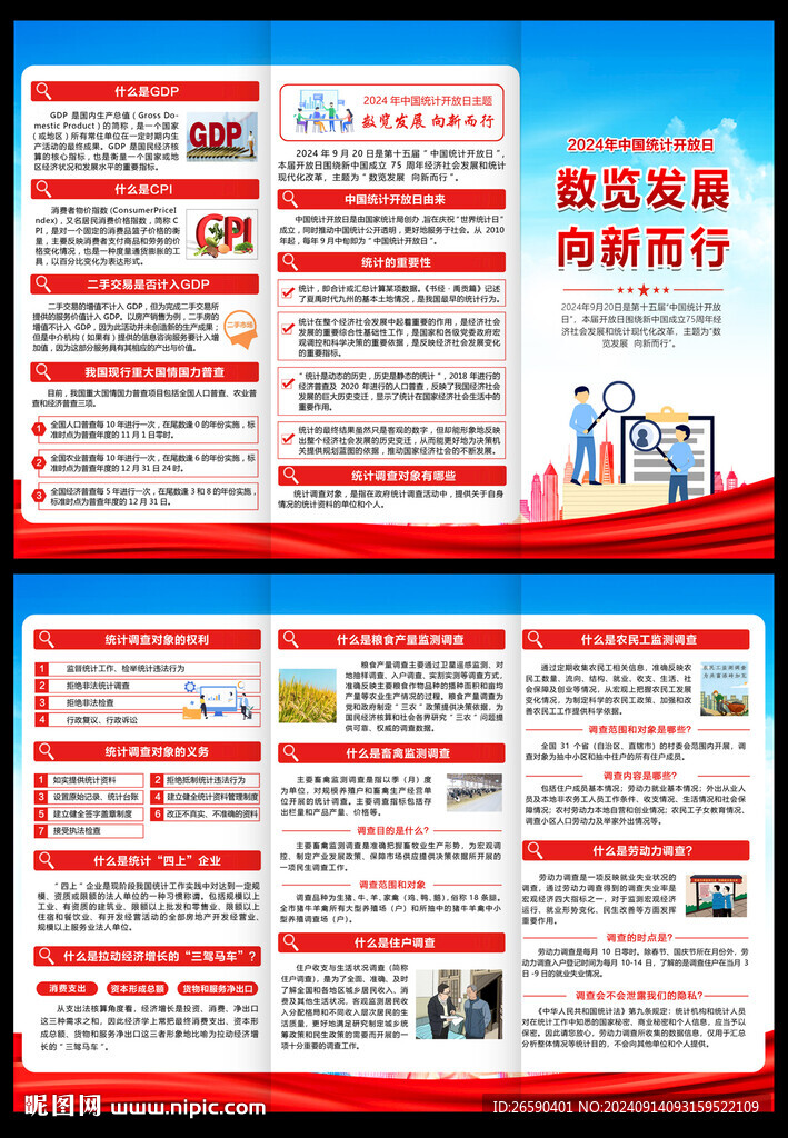 2024年中國統計開放日三折頁