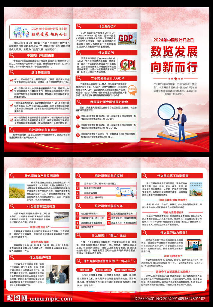 統(tǒng)計(jì)開放日三折頁(yè)