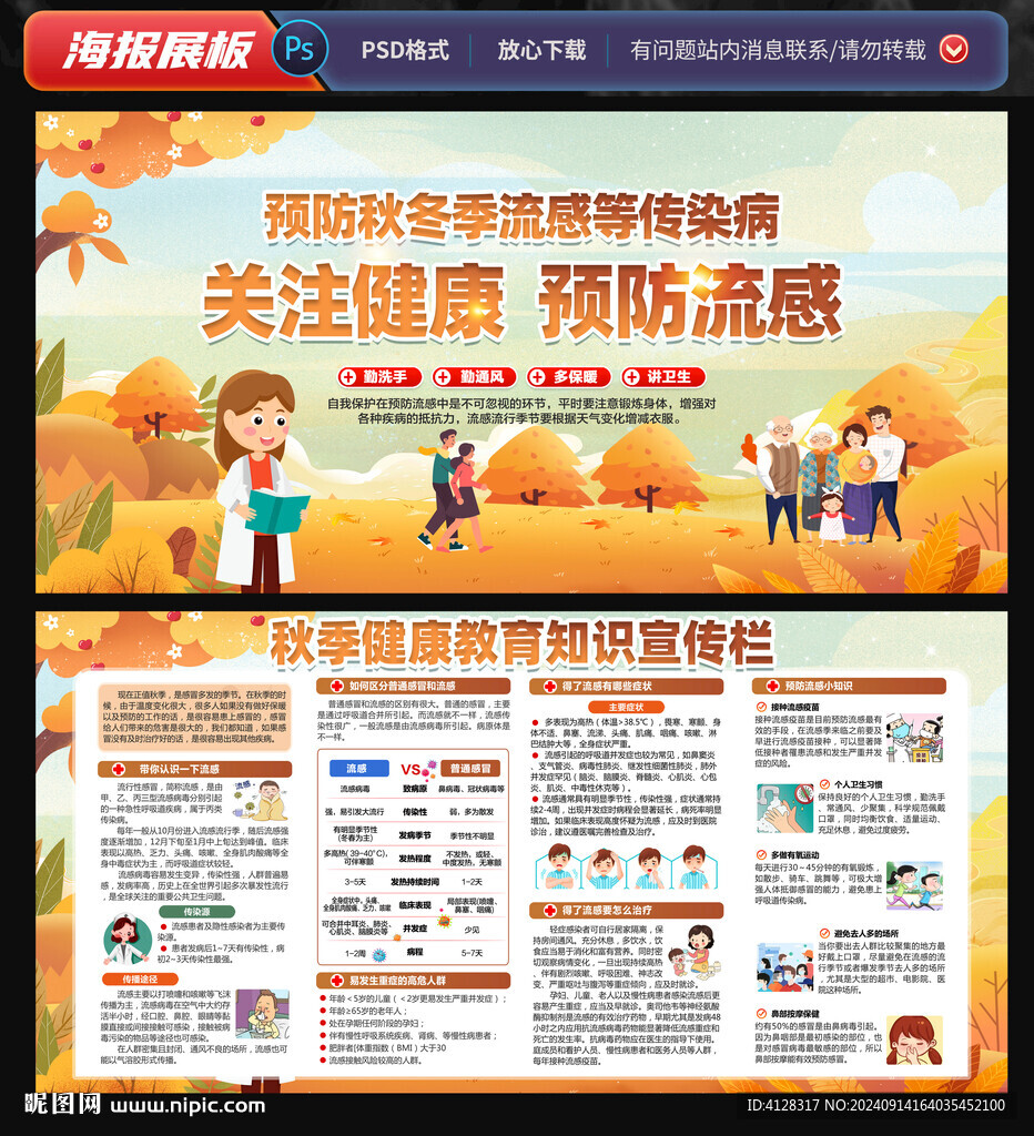 秋季健康宣傳欄