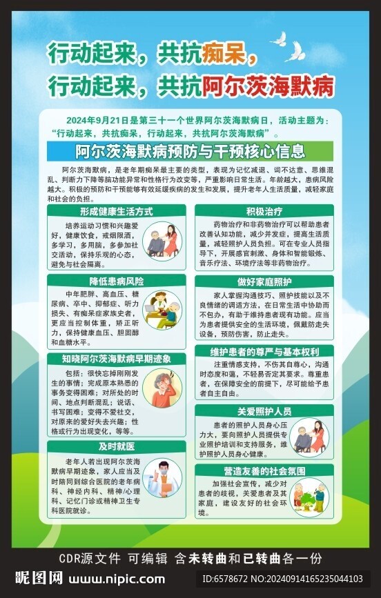 世界阿爾茨海默病日海報(bào)