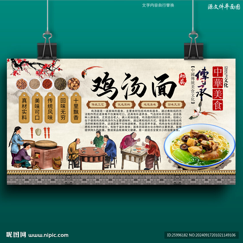 雞湯面雞肉面