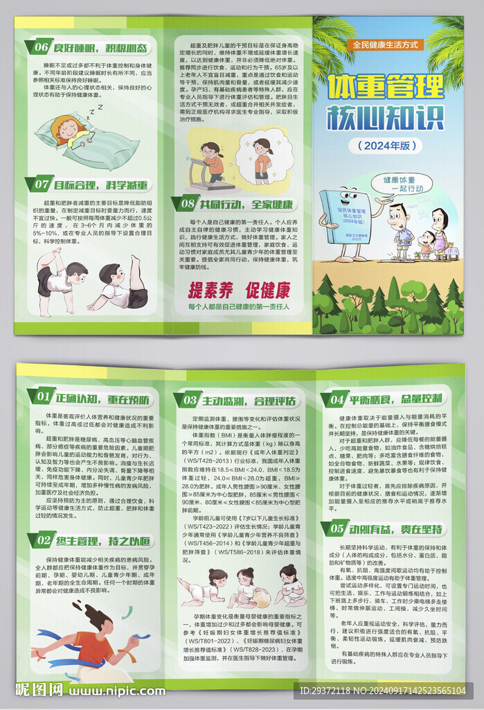 體重管理核心知識2024三折頁
