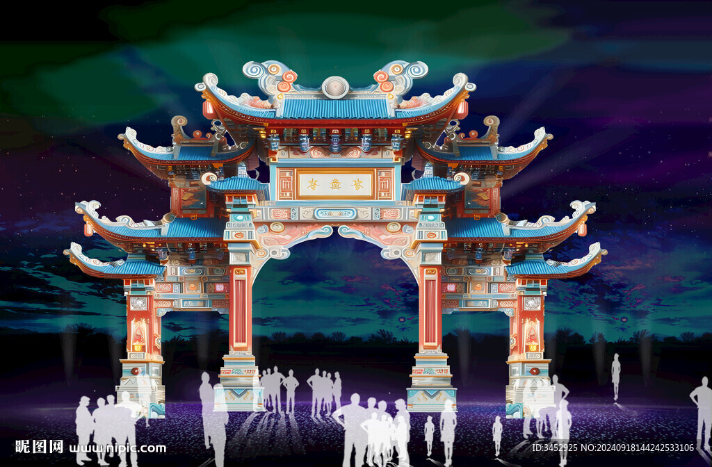 古建筑大門