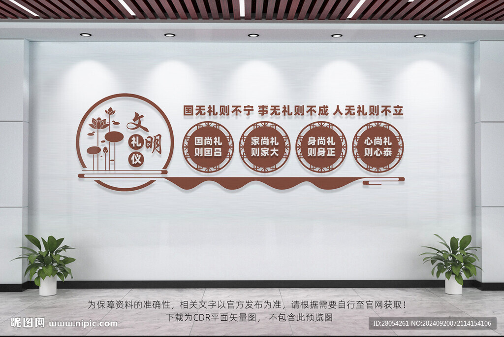 文明禮儀文化墻