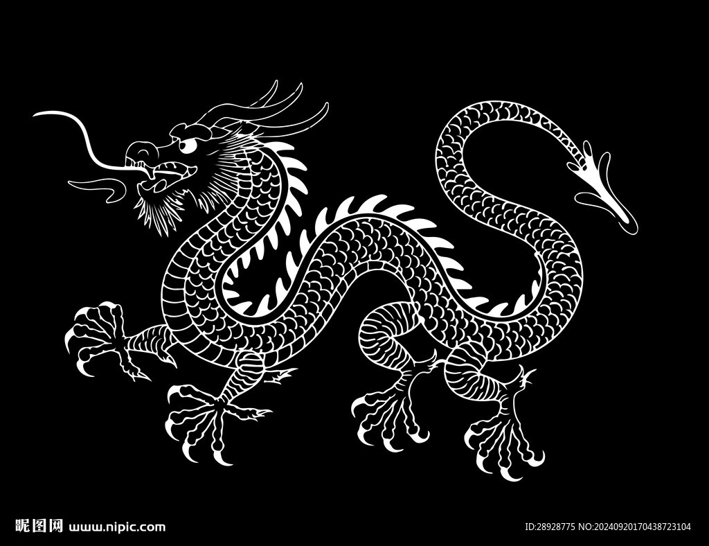 龍矢量圖