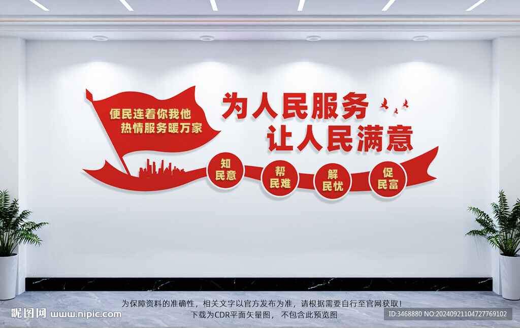 便民服務(wù)中心文化墻