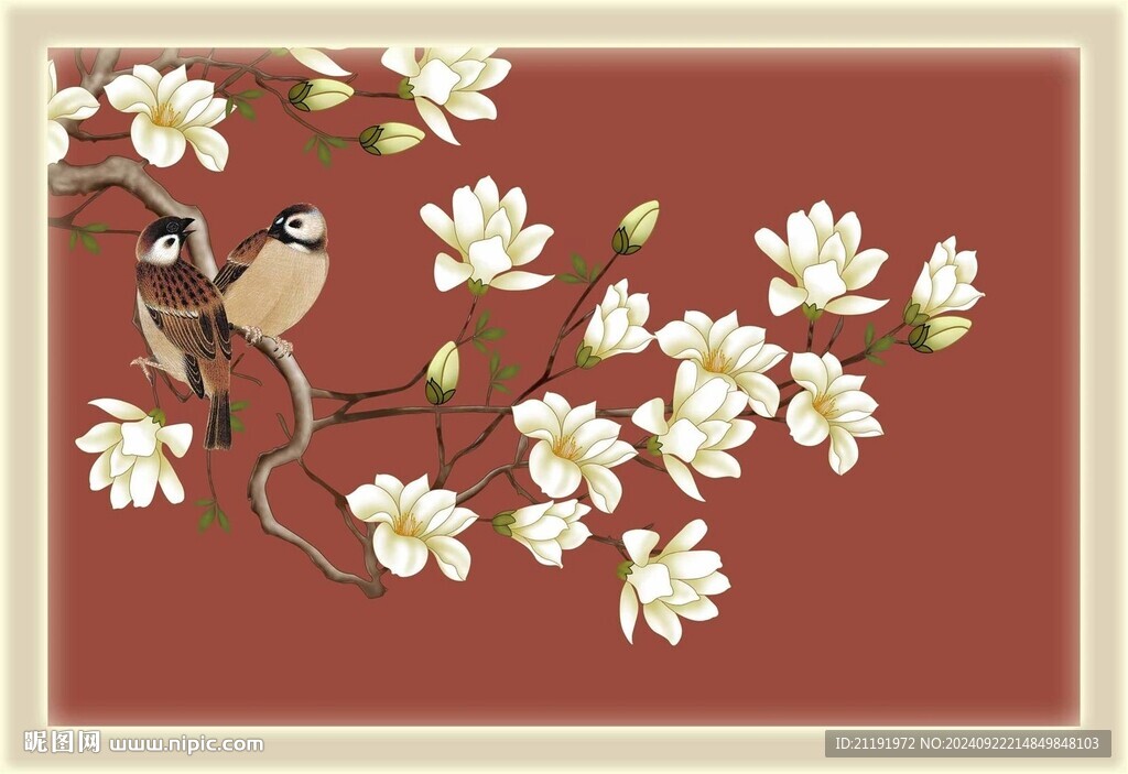花鳥(niǎo)掛畫