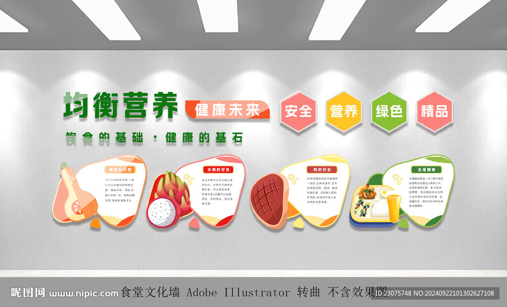 食堂文化墻 圖片