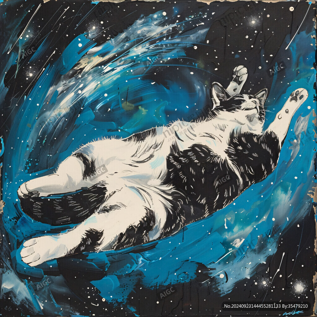 動物星空圖案