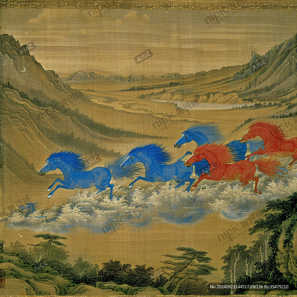 海水天馬圖