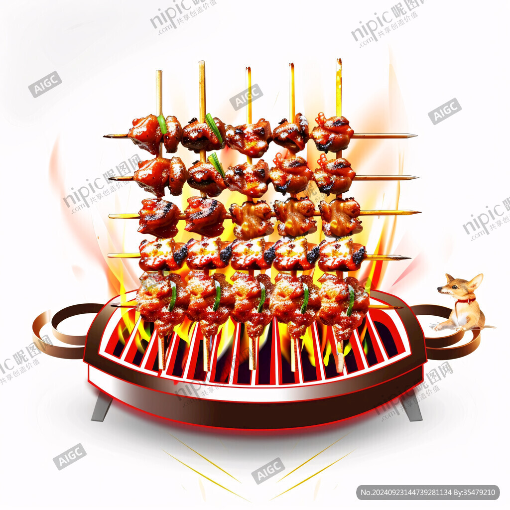創(chuàng)意烤串圖