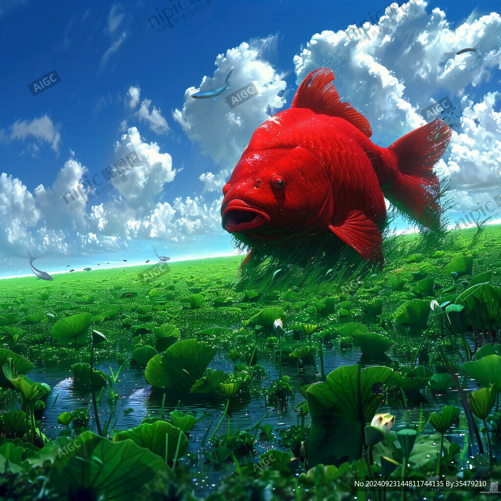 3d紅鯉魚
