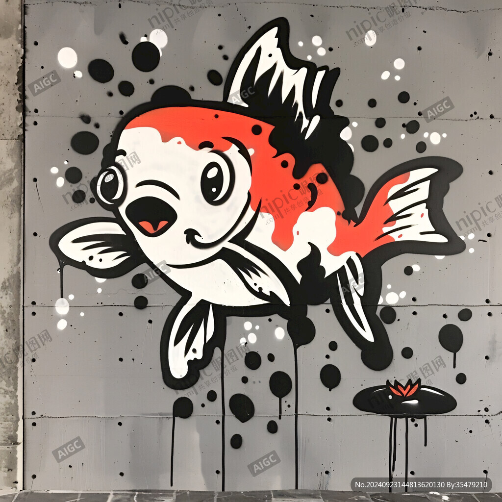魚餐館壁畫