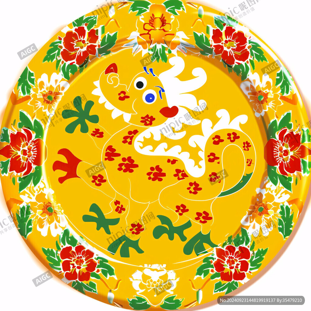 圓形龍中國龍卡通龍