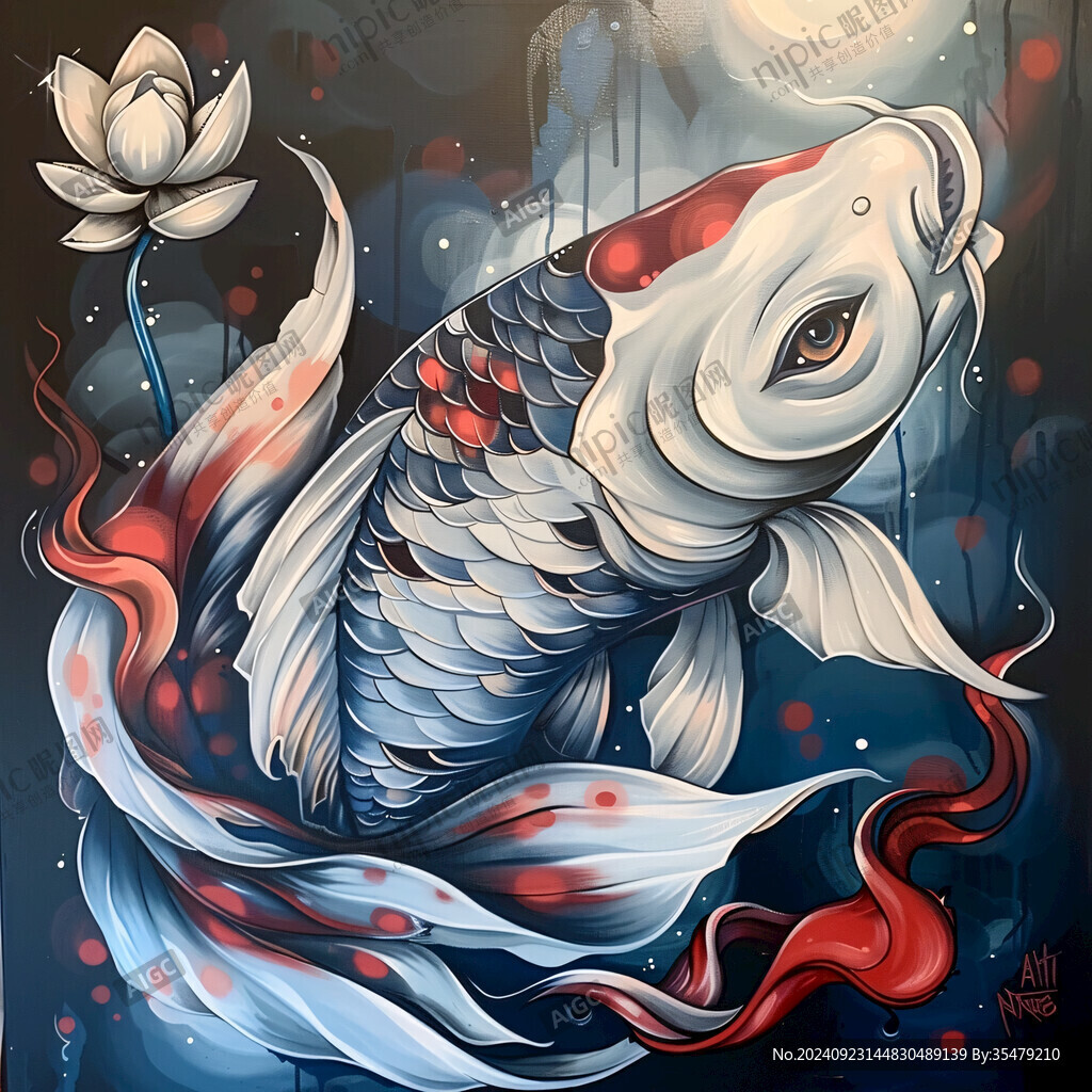 魚鯉魚國(guó)潮鯉魚