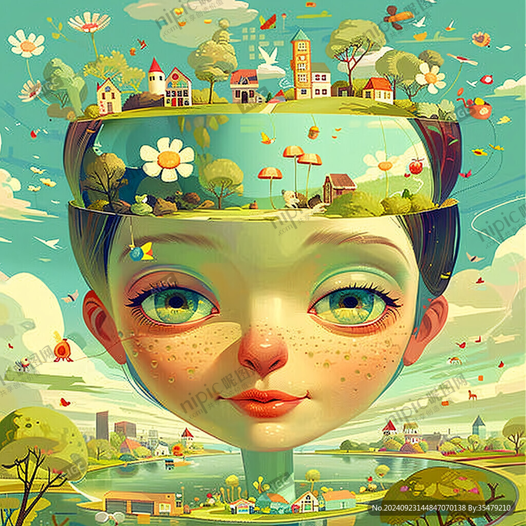 人與自然類插圖