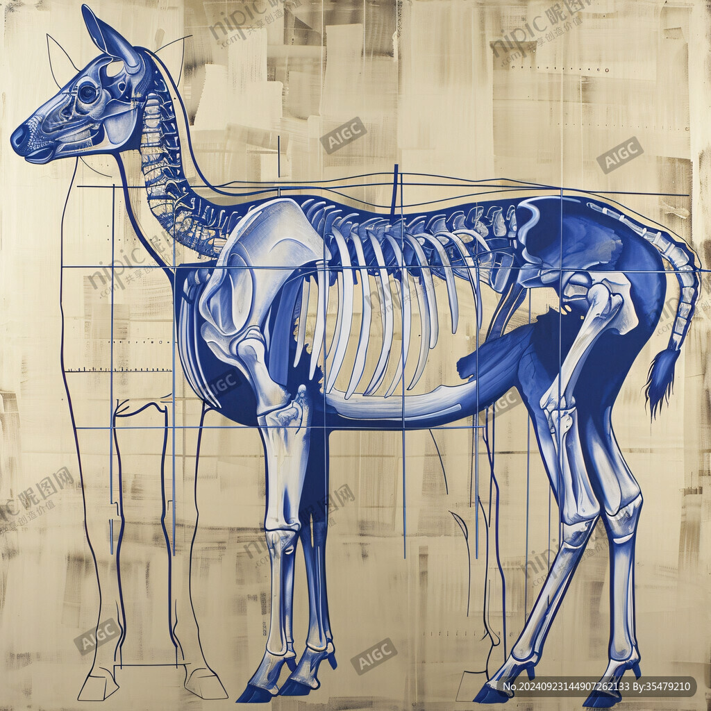 普氏野馬骨骼