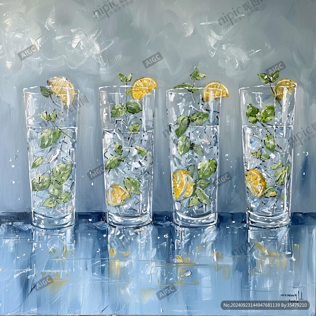 冰飲插畫
