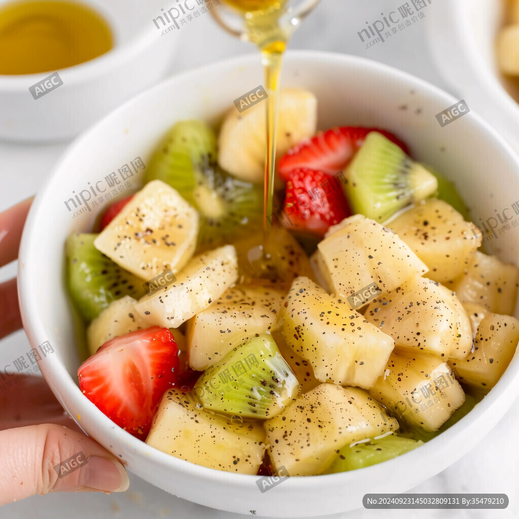 水果沙拉美食