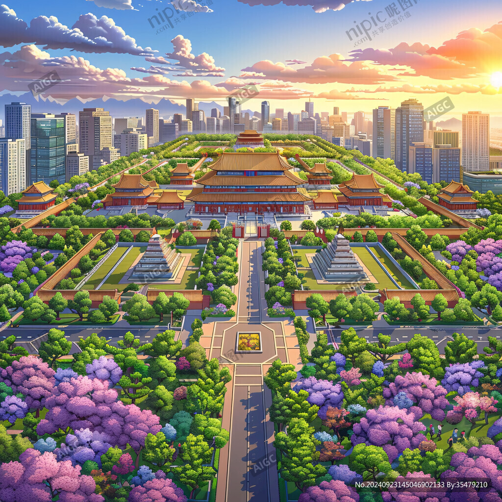 大明宮插畫
