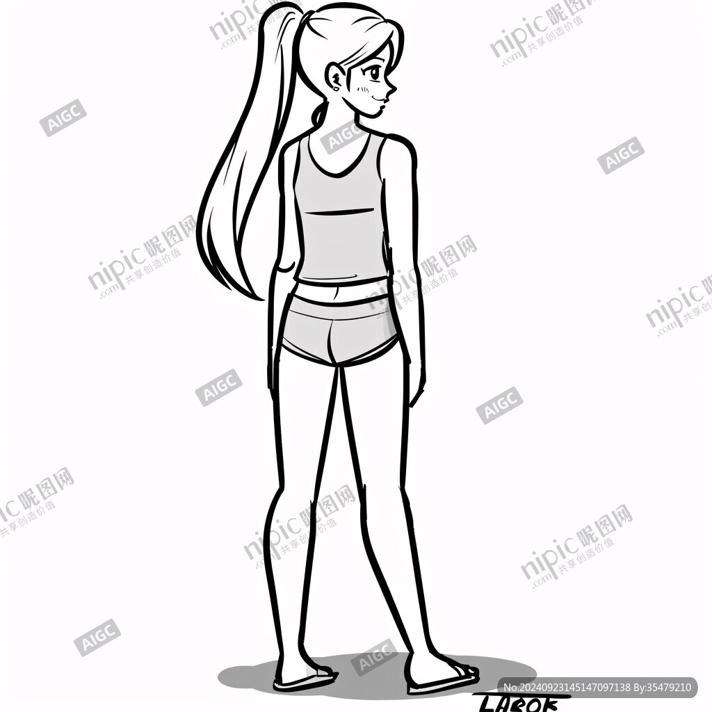 鍛煉快走的少女