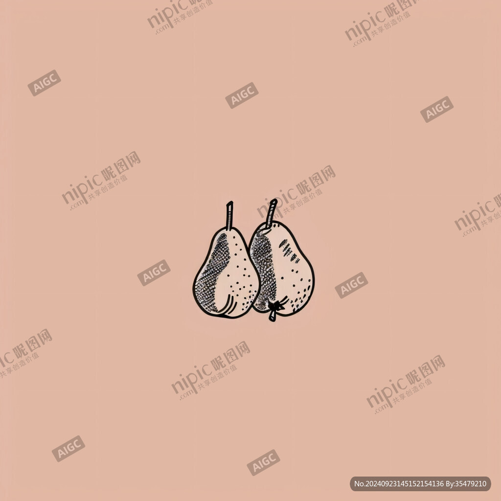 梨子印花圖案