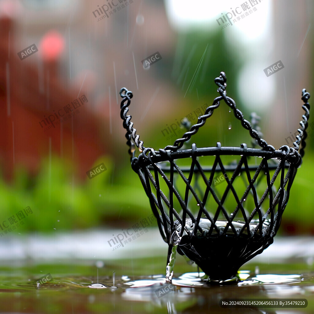 金銀藤上秋雨珠