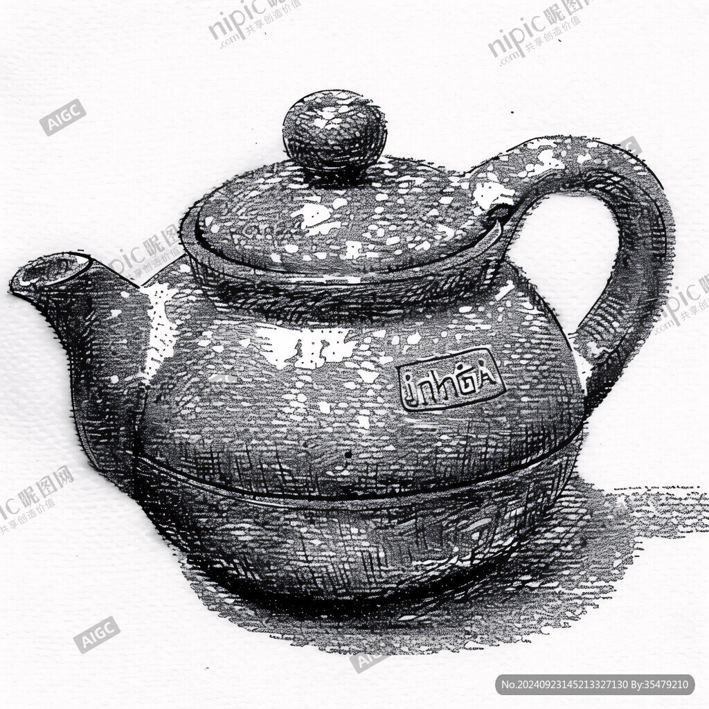茶壺速寫老茶壺