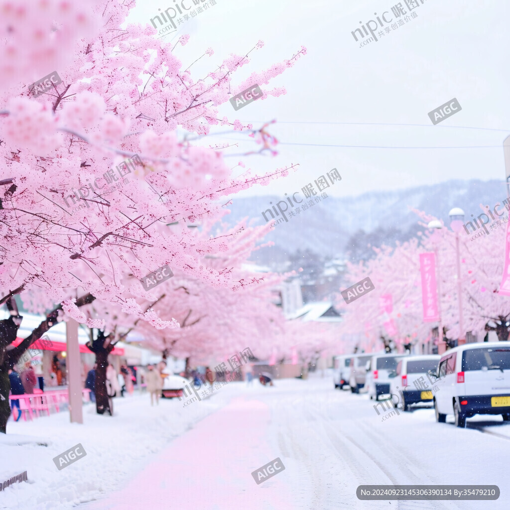 雪中珊瑚櫻