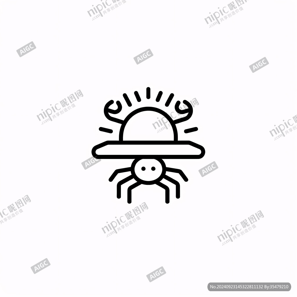 帽子章魚logo