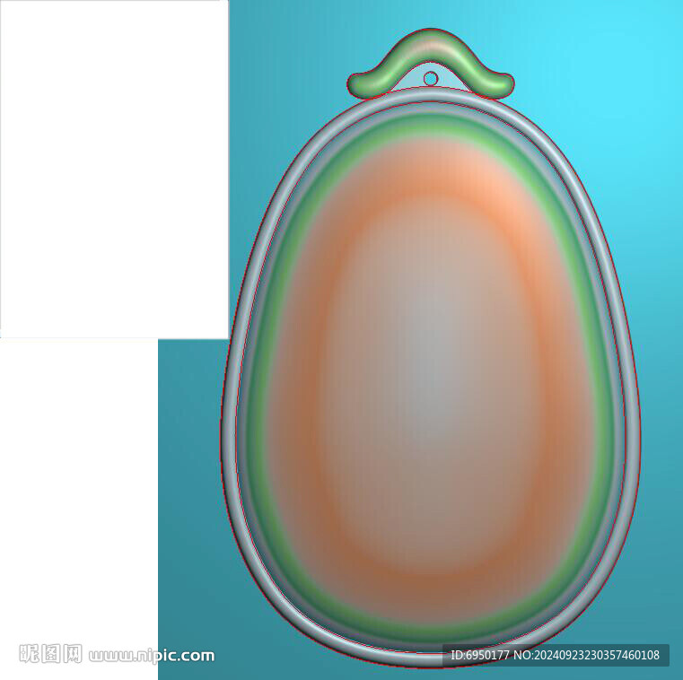 仿古無事平安牌玉牌精雕圖灰度