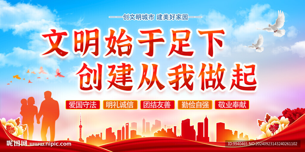 創(chuàng)文明城市