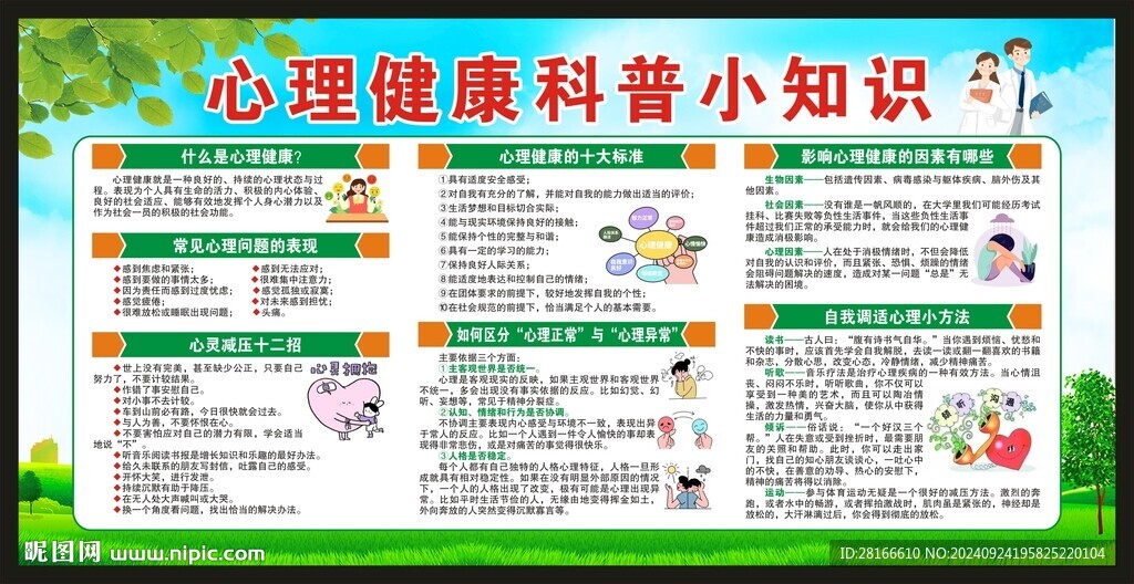 心理健康教育宣傳欄