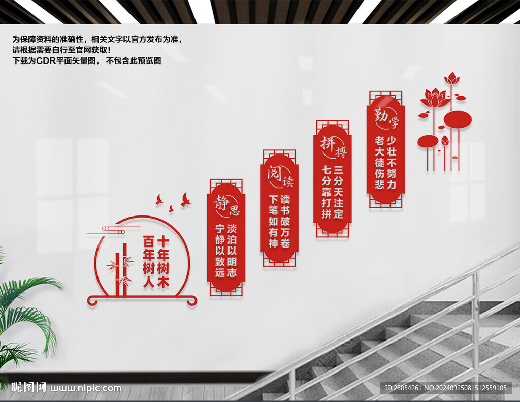 校園樓梯展板