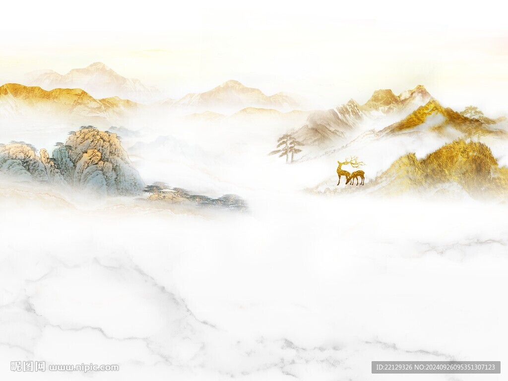 金色山水