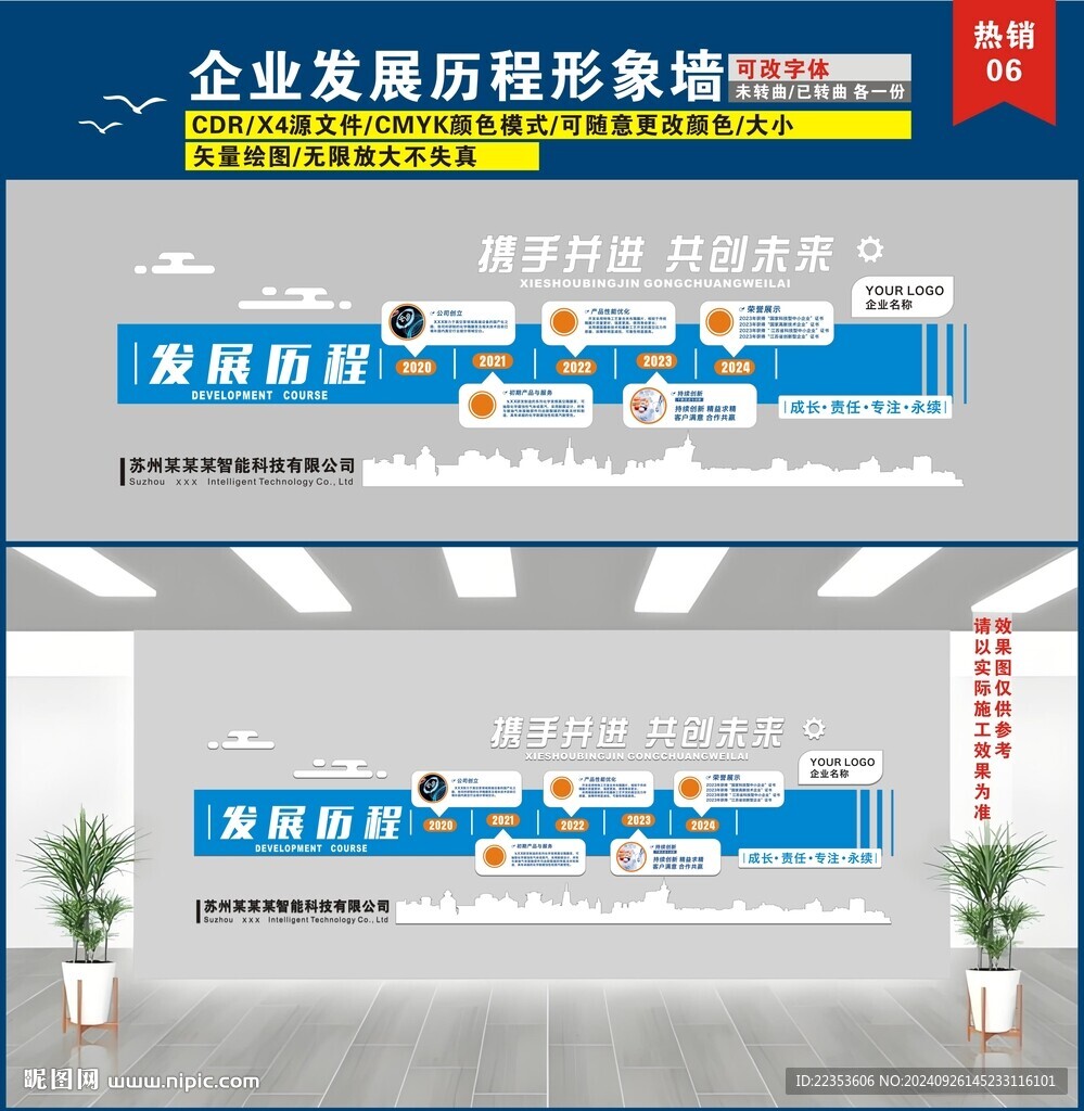 企業發展歷程形象墻
