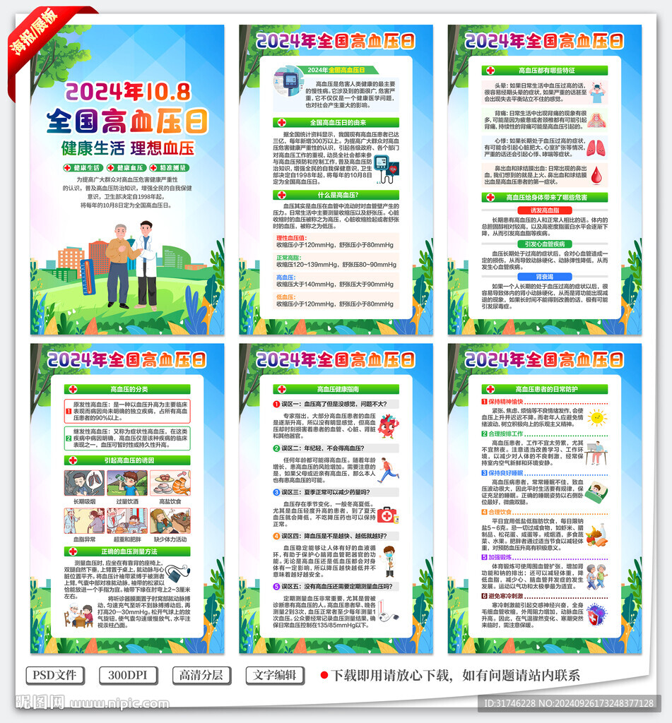 全國高血壓日海報展板