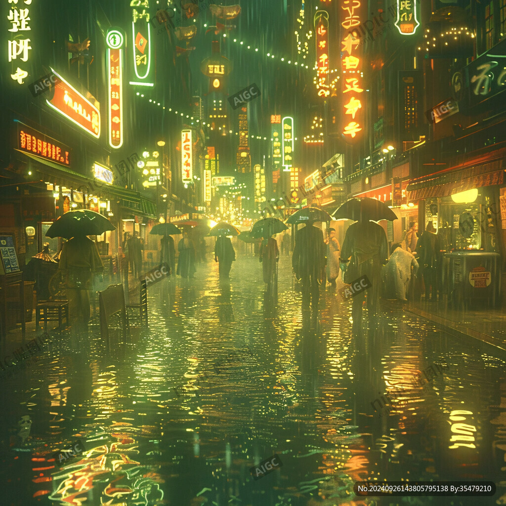 雨中天街