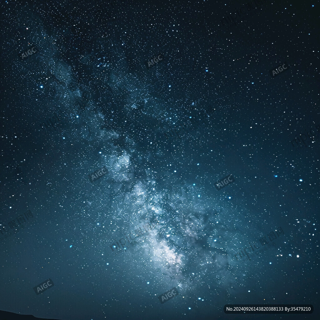 藍色星空銀河宇宙